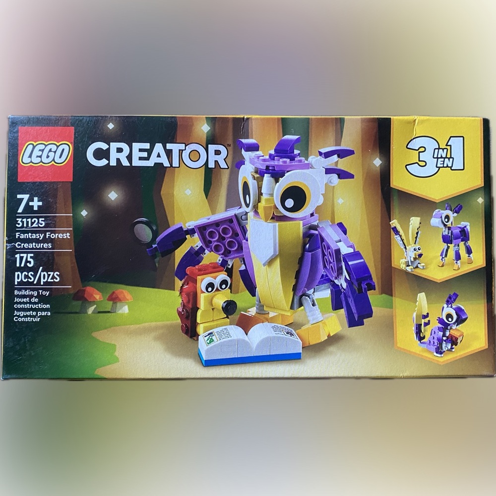 LEGO Fantasy Forest  Creator Owl and Bird Set - Purple, Yellow, and Red